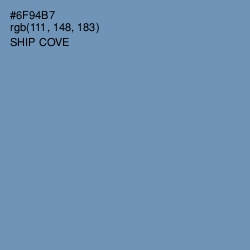 #6F94B7 - Ship Cove Color Image
